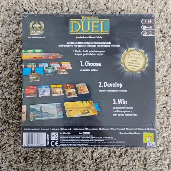 Asmodee: 7 Wonders Duel Strategy Board‎ Game, Expansion, Adults & Kids - Picture 6 of 6